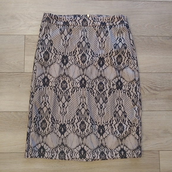 Lace overlay pencil skirt // size 2 - Picture 1 of 5